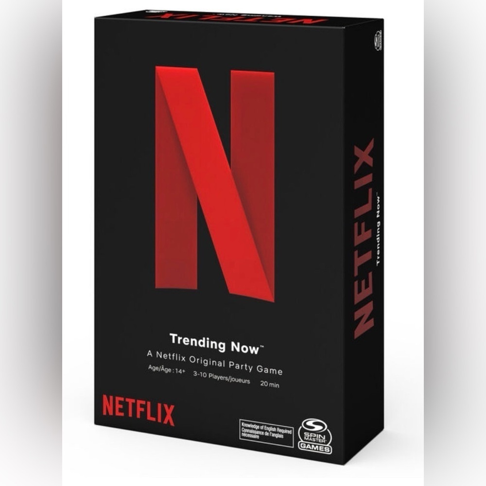 NWT Netflix Trending Now Game with Red and Black Cards